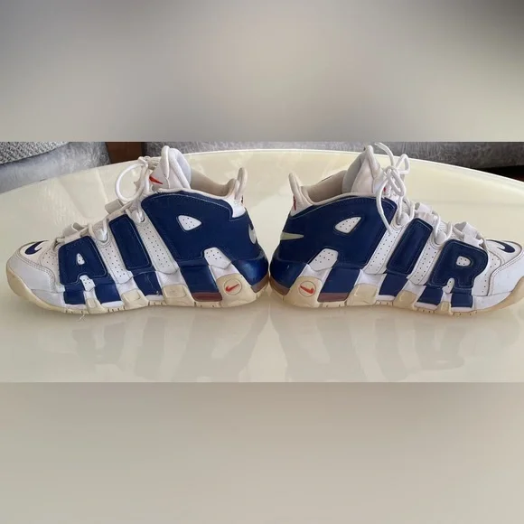Nike Air Umtempo ‘96White&Royal Navy Blue Shoes Youth Size 6 - Picture 5 of 7